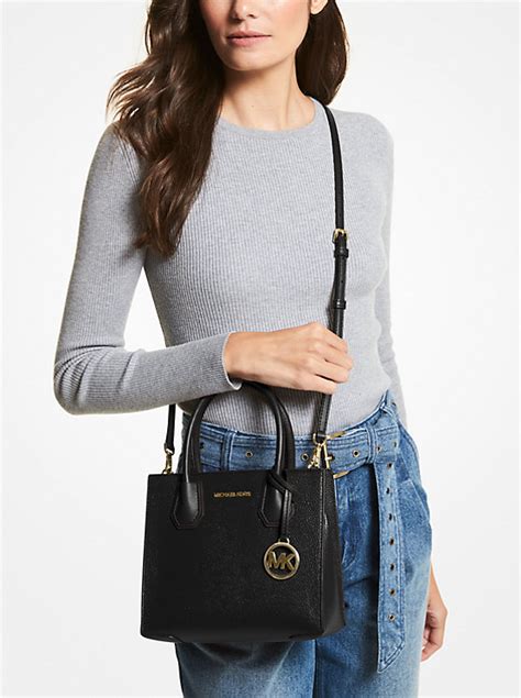 michael kors mercer extra-small pebbled leather crossbody bag - blue|michael kors crossbody bag sale.